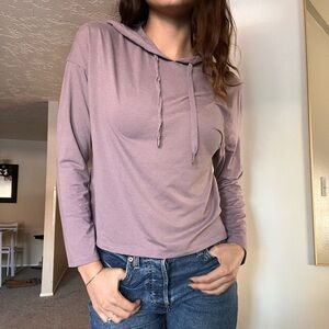 Purple Athletic Sweatshirt with Hoodie 💟